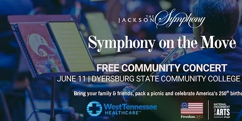 FREE Symphony on the Move Concert at Dyersburg State Community College