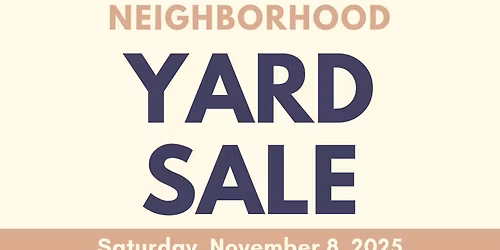 Willow Creek Fall Community Yard Sale