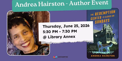 Author Event! Andrea Hairston