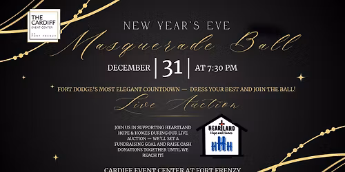 New Year\u2019s Eve Masquerade Ball (Fort Dodge, IA)