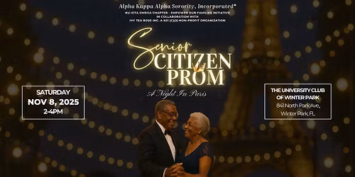 Senior Citizen Prom: A Night In Paris