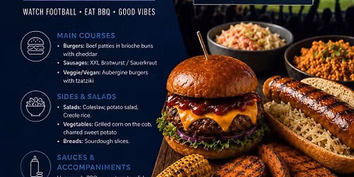 Watch Football Eat BBQ and Enjoy the vibes