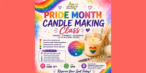 Pride Month Candle Making
