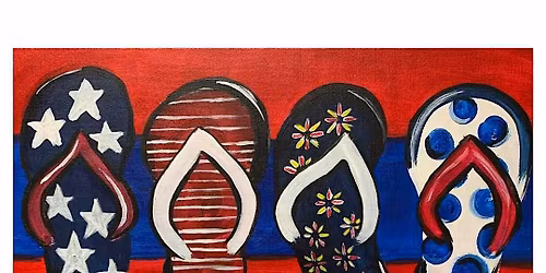 Patriotic Flip Flops