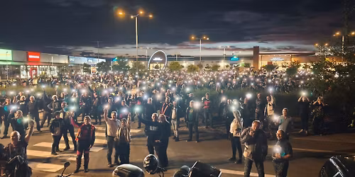 Night ride on a motorcycle Hradec Kr\u00e1lov\u00e9 XIV