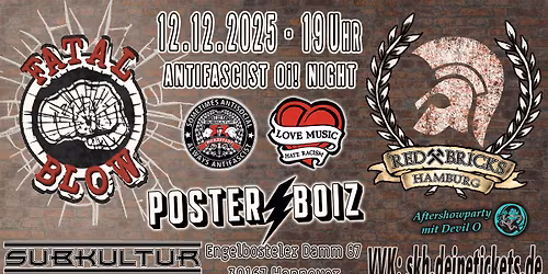 Fatal Blow & Red Bricks + Poster\/boiz