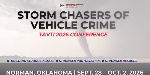 Texas Association of Vehicle Theft Investigators 2026 Conference