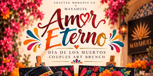 \ud83d\udc80\u2764\ufe0f AMOR ETERNO D\u00eda de los Muertos Couples Art Brunch