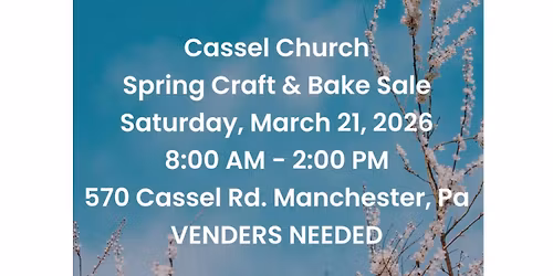 Cassels Church Spring Craft & Bake Sale