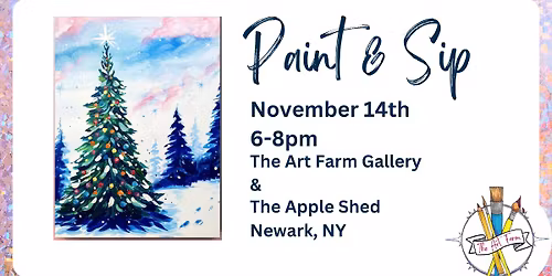 O'Christmas Tree Paint Night@The Apple Shed