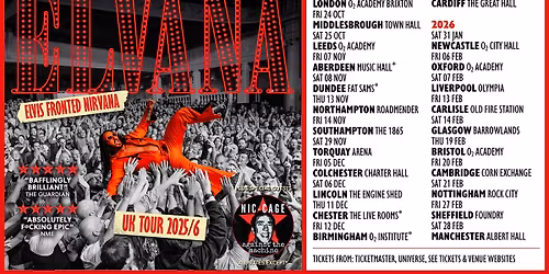 Elvana Elvis Fronted Nirvana - Glasgow - Barrowlands