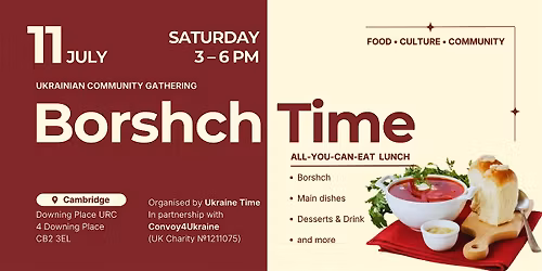 Borshch Time (July) \u2014 Food, Culture & Community