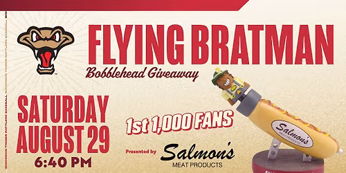 Flying Brat Bobblehead Giveaway — 2400 N Casaloma Dr, Appleton, WI, United States, Wisconsin 54913