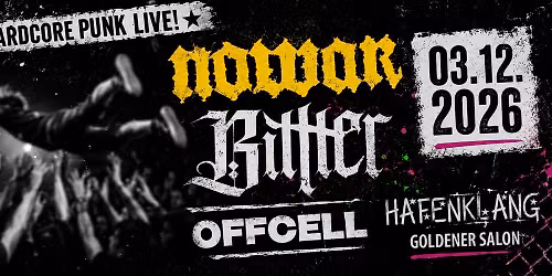 NOWAR & BITTTER & OFFCELL \/\/ Hamburg - Hafenklang - Goldener Salon