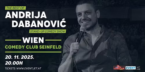 WIEN: Andrija Dabanovi\u0107 - Best of stand-up comedy show, 20.NOVEMBAR 2025.