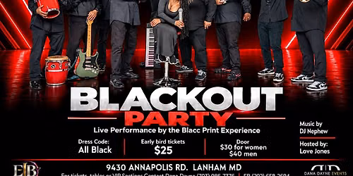 BLACKOUT Party with Blacc Print
