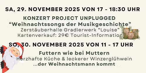 Winterh\u00fctte am Gradierwerk - kleine Gradierwerks-Weihnacht