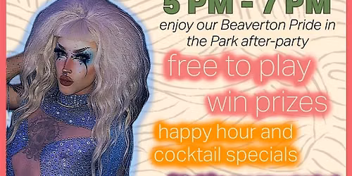Beaverton Pride After-Party Drag Bingo Bonanza