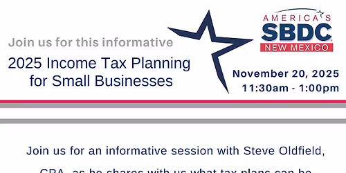 Income Tax Planning for Small Businesses
