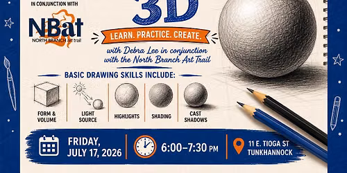 Learn How to Draw 3D - Drawing Class with Debra Lee