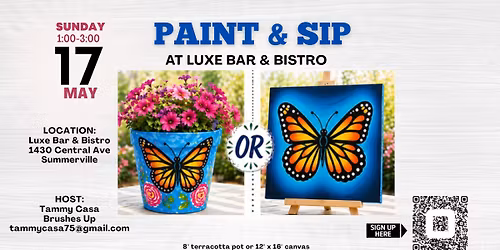 Blooms and Brushes: Paint and Sip at Luxe Bar & Bistro