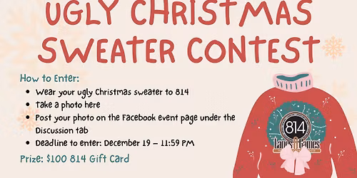 UGLY CHRISTMAS SWEATER ONLINE CONTEST AT 814