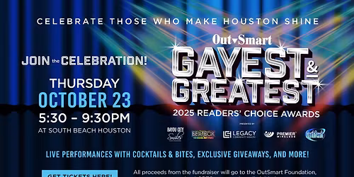 OutSmart Gayest & Greatest 2025 Readers' Choice Awards Ceremony