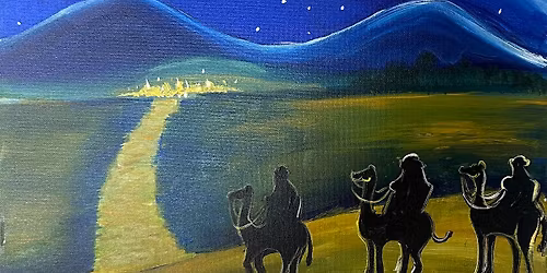 \u2728 Merry & Bright Holiday Season Savings! - Star of Bethlehem Canvas Paint & Sip Class