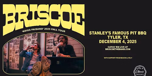 Briscoe \ud83d\udd25 Live at Stanley's!