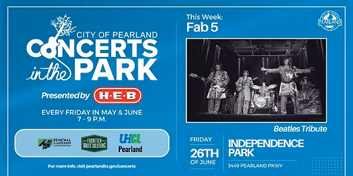 Concerts in the Park presented by H-E-B: The Fab 5