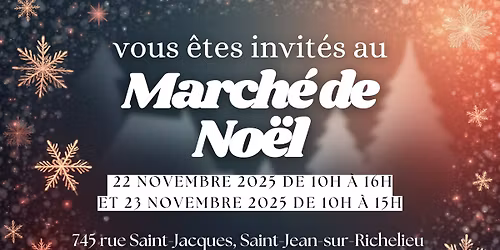 March\u00e9 de No\u00ebl 22 et 23 novembre 2025