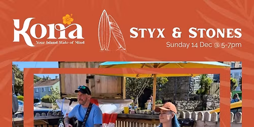 Styx & Stones Acoustic Duo at Kona, Falmouth