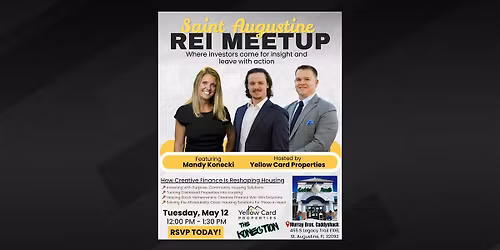 St. Augustine REI Meetup: How Creative Finance is Reshaping Housing