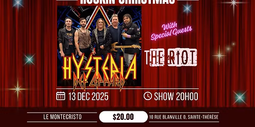 Hysteria MTL - Def Leppard Tribute and The Riot