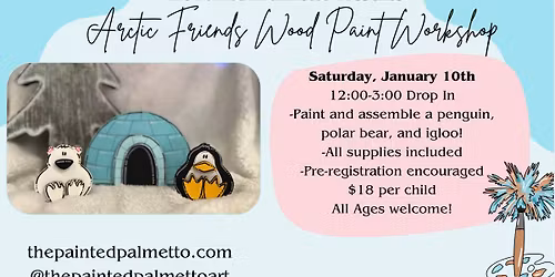 Arctic Pals Wood Paint Workshop