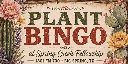 PLANT BINGO FUNDRAISER