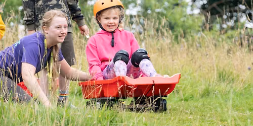Grass Sledging at the Wolseley Centre