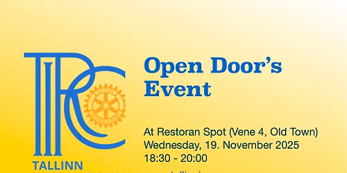 Tallinn International Rotary Club (TIRC) \/Open Door Meeting