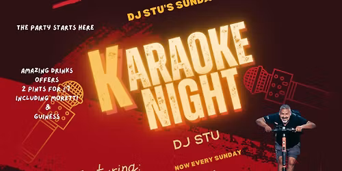 DJ Stu's Singalongasundayfunday at Mo's bar Bewdley