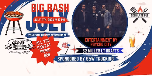 4TH OF JULY BASH @ DEER LAKE PUB