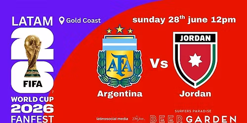 Argentina Vs Jordan FIFA World Cup 2026 Fanfest