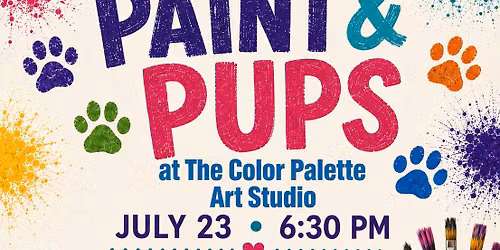 PAINT & PUPS at The Color Palette