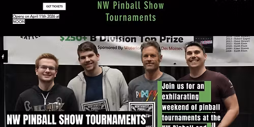 2026 NW Pinball and Arcade Show Tournaments