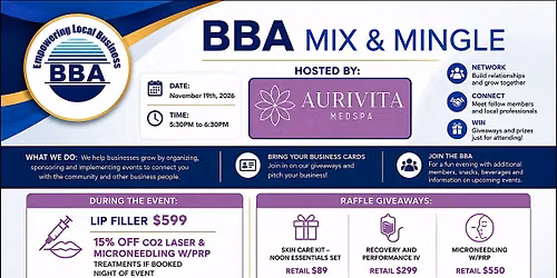 BBA Mix & Mingle Aurivita Medspa