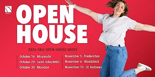 Fredericton Fall Open House November 5, 2026