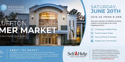 The Bluffton Summer Market Hosted by LUX & Weniger Plastic Surgery 