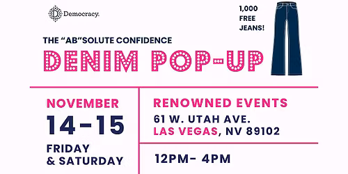 \u201cAb\u201dsolute Confidence FREE Denim Pop-Up