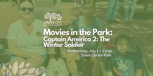 Movies in the Park: Captain America 2: The Winter Soldier