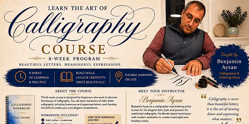 Learn the Art of Calligraphy \u2013 8-Week Course