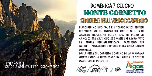 MONTE CORNETTO: SENTIERO DELL\u2019ARROCCAMENTO